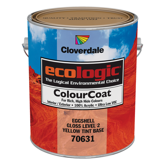 Peinture Intérieur/Extérieur 100% Acrylique ColourCoat EcoLogic 3.78L 70631 VELOURS