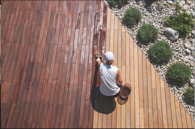 Comment teindre un patio