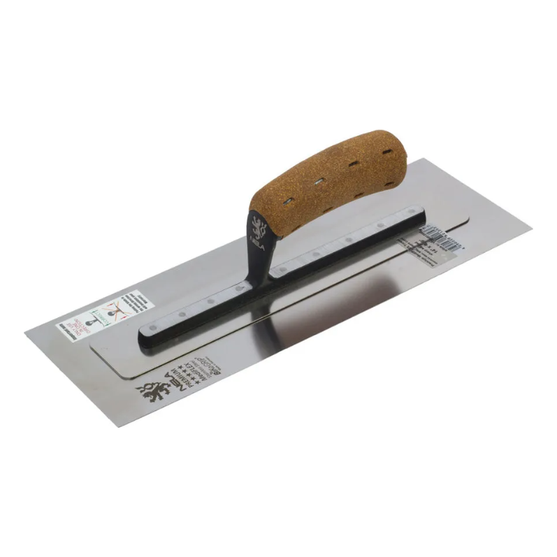 Nela Premium Trowel, Stainless Steel, Cork, BiKo Grip