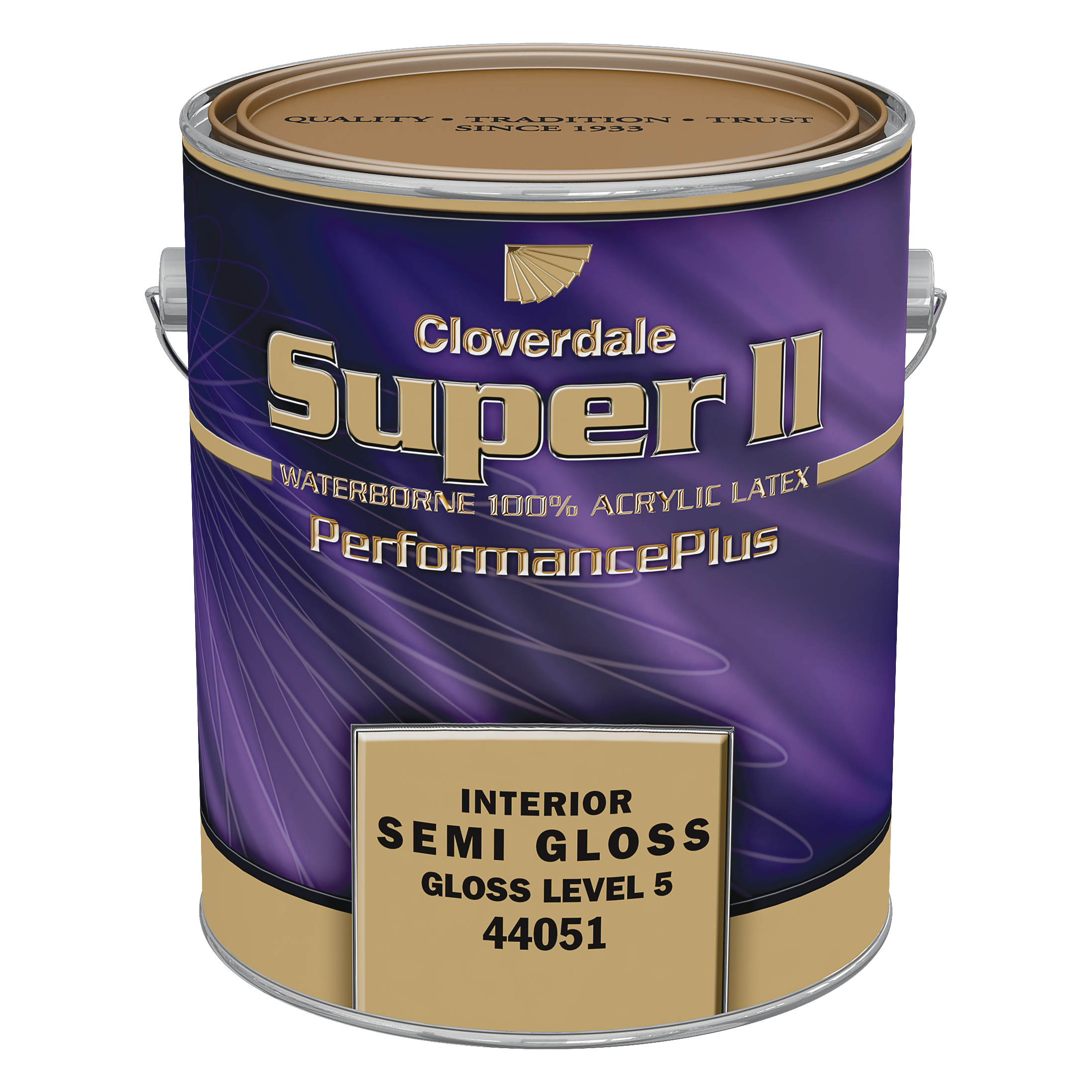 Interior/Exterior Paint 100% Acrylic Super 2 44051 Semi-Gloss