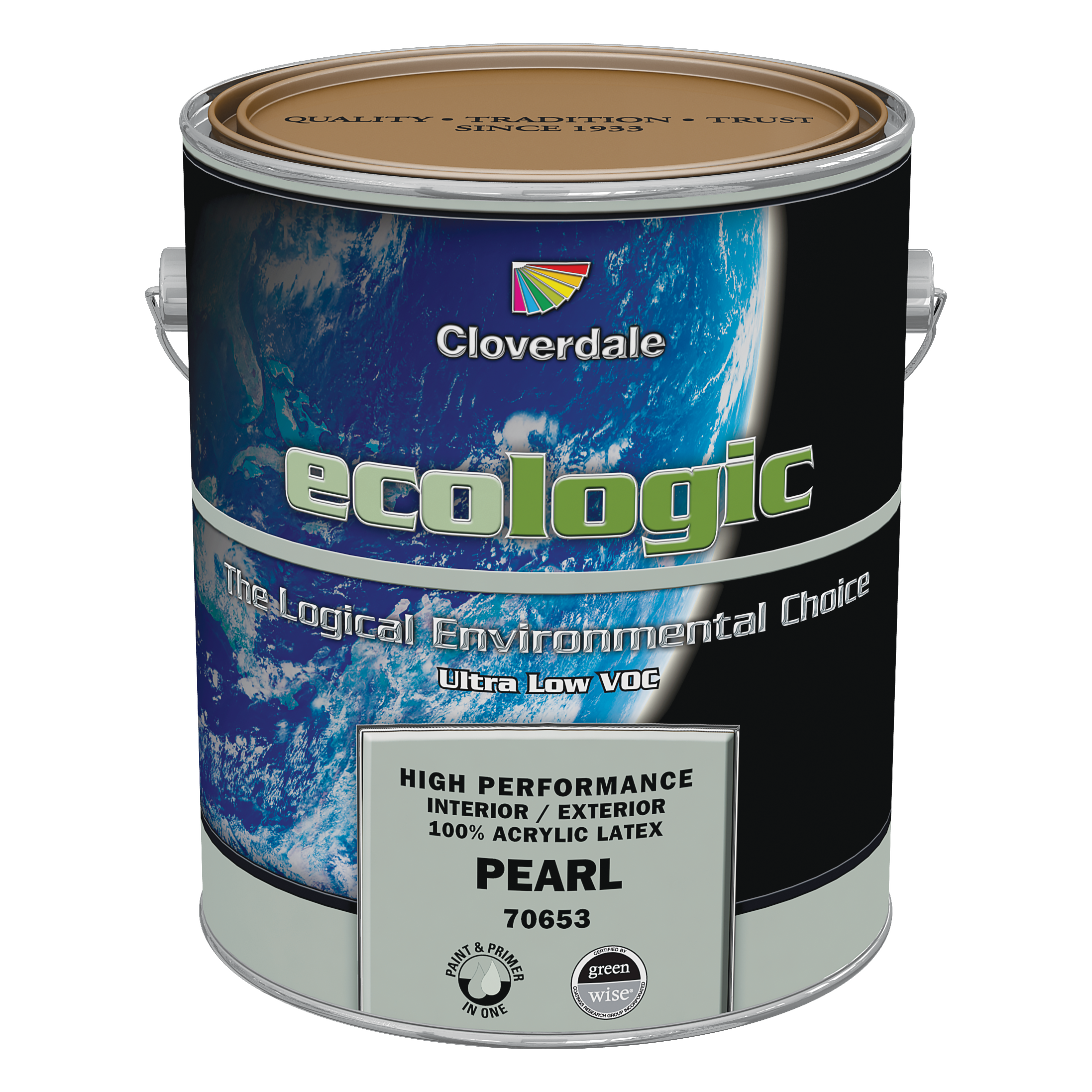 Peinture Intérieur/Extérieur 100% Acrylique EcoLogic Sans COV 70653 PERLE