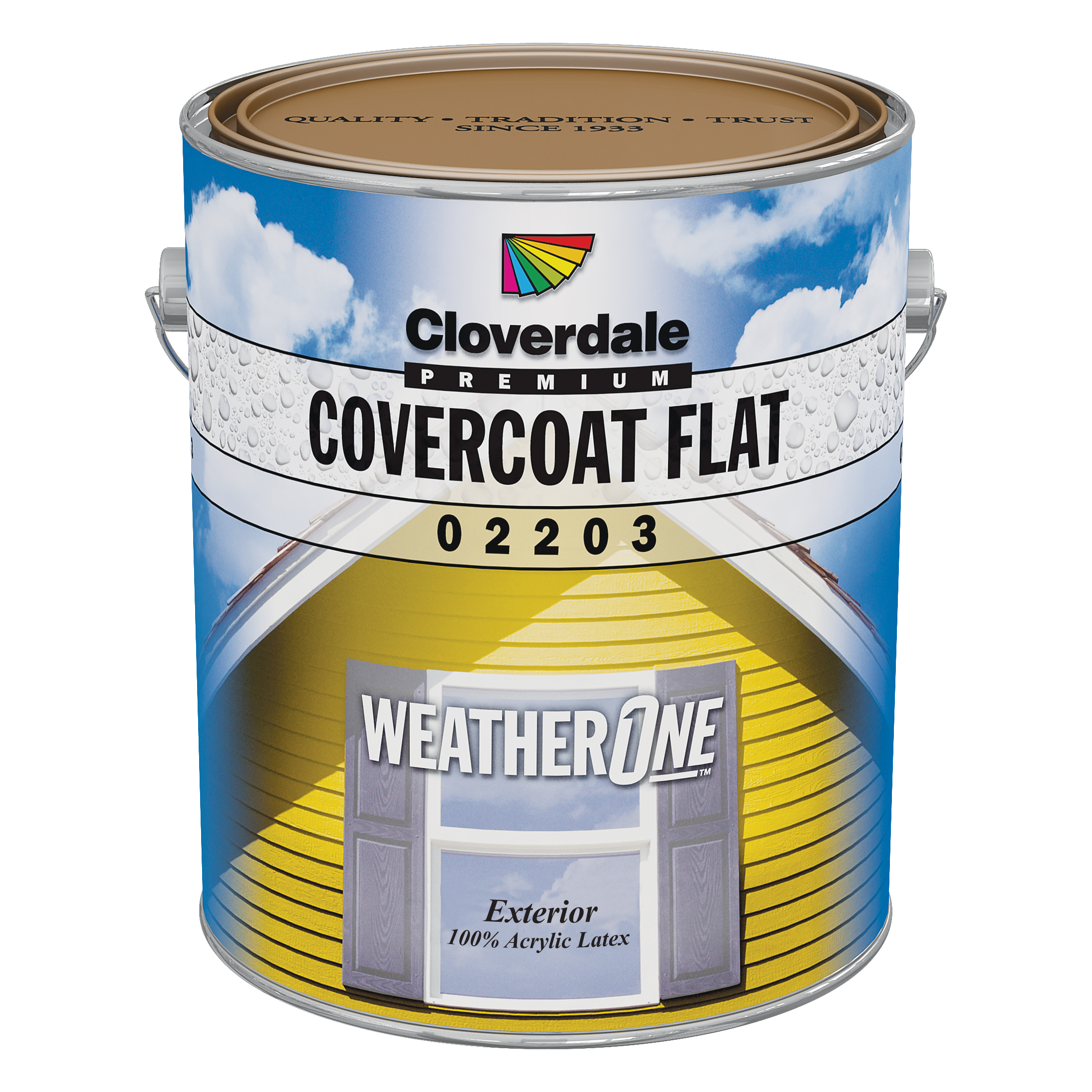 Peinture extérieure 100 % acrylique Covercoat WeatherOne 3,78 L 2203 MAT