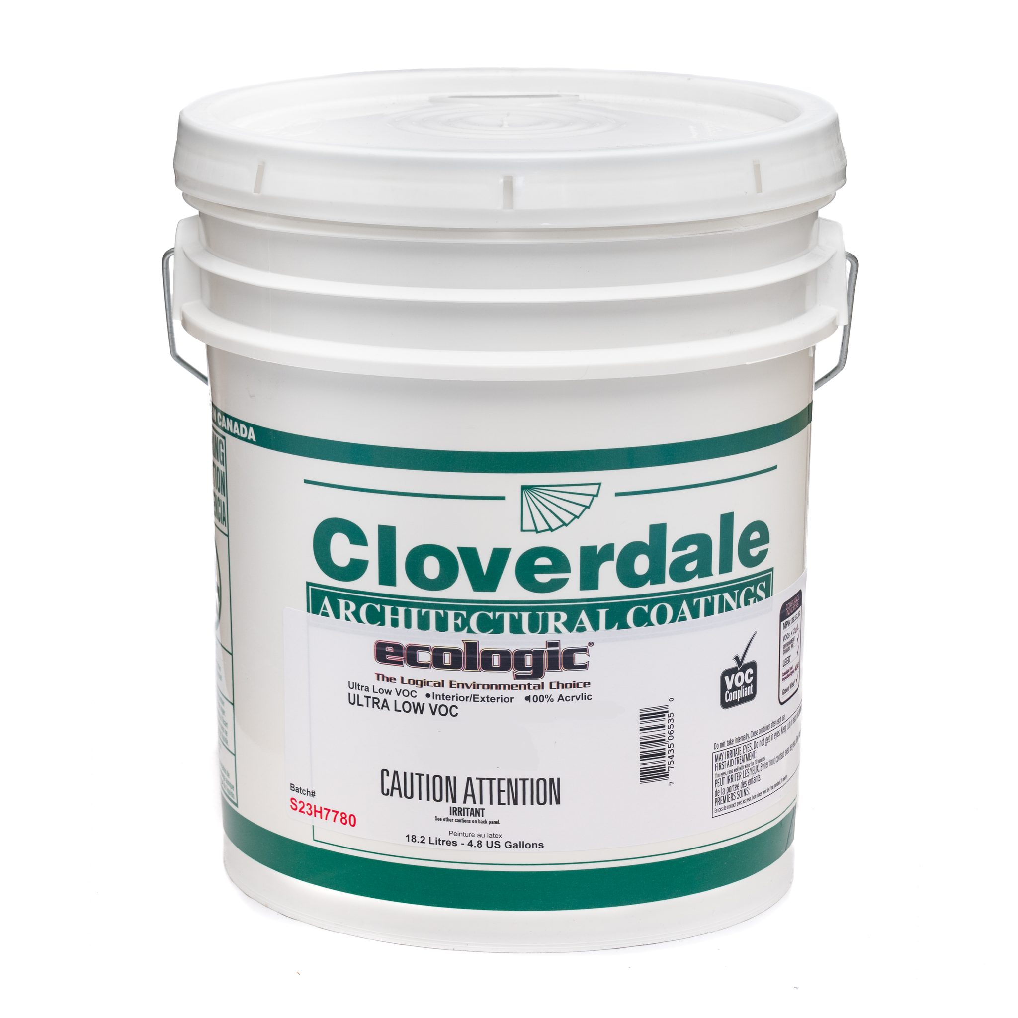 Peinture Intérieur/Extérieur 100% Acrylique EcoLogic Sans COV 70693 VELOURS