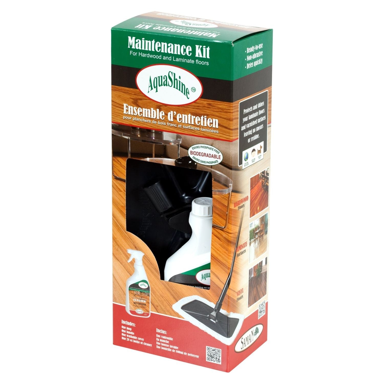 Ensemble d’entretien de planchers Aquashine-43040