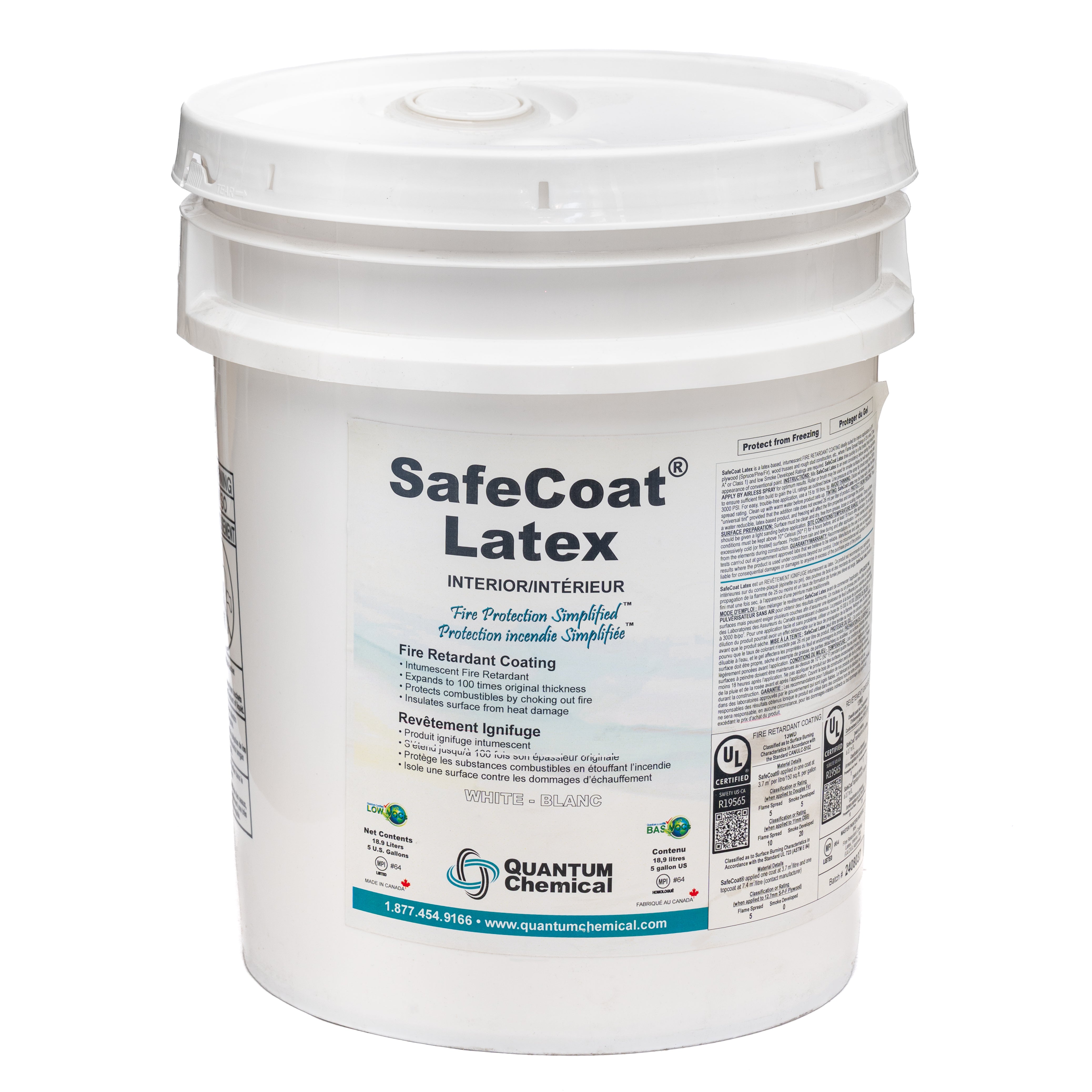 Peinture Ignifuge/Intumescent SafeCoat Latex