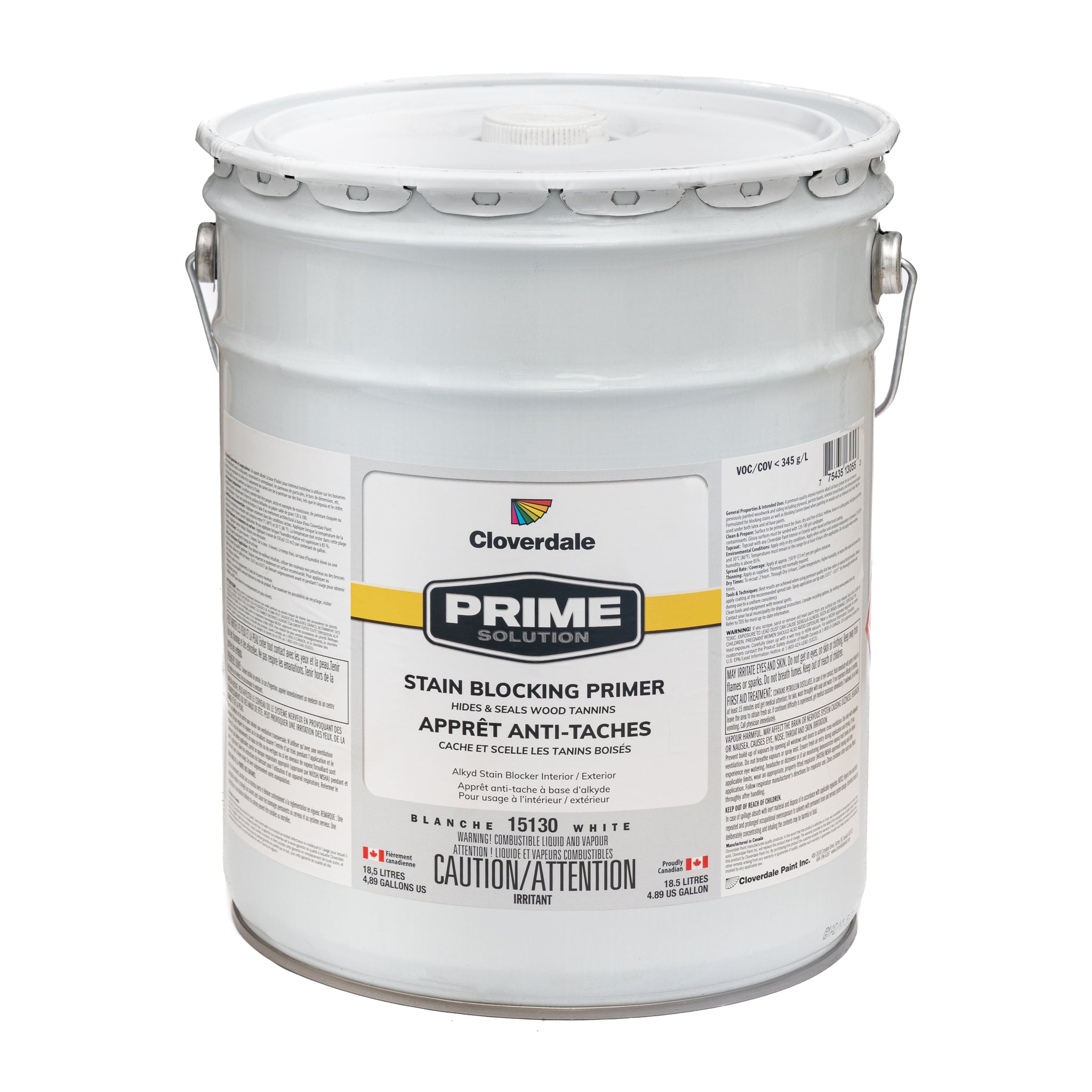 Apprêt Intérieur/Extérieur Huile Cache Tache/CoverStain PrimeSolution 15130