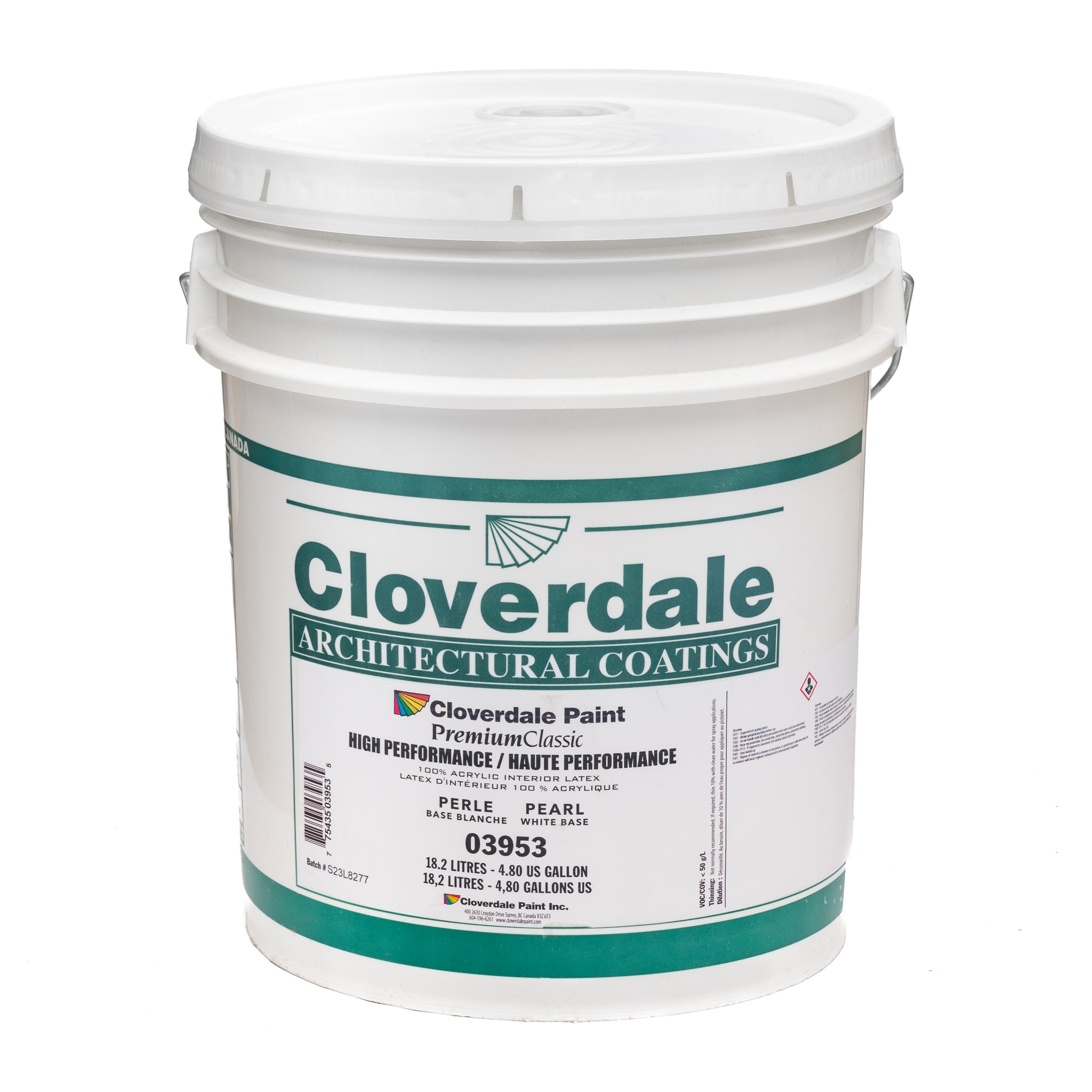 Peinture Intérieur Acrylique Haute-Performance Premium Classic 3.78L 03953 PERLE