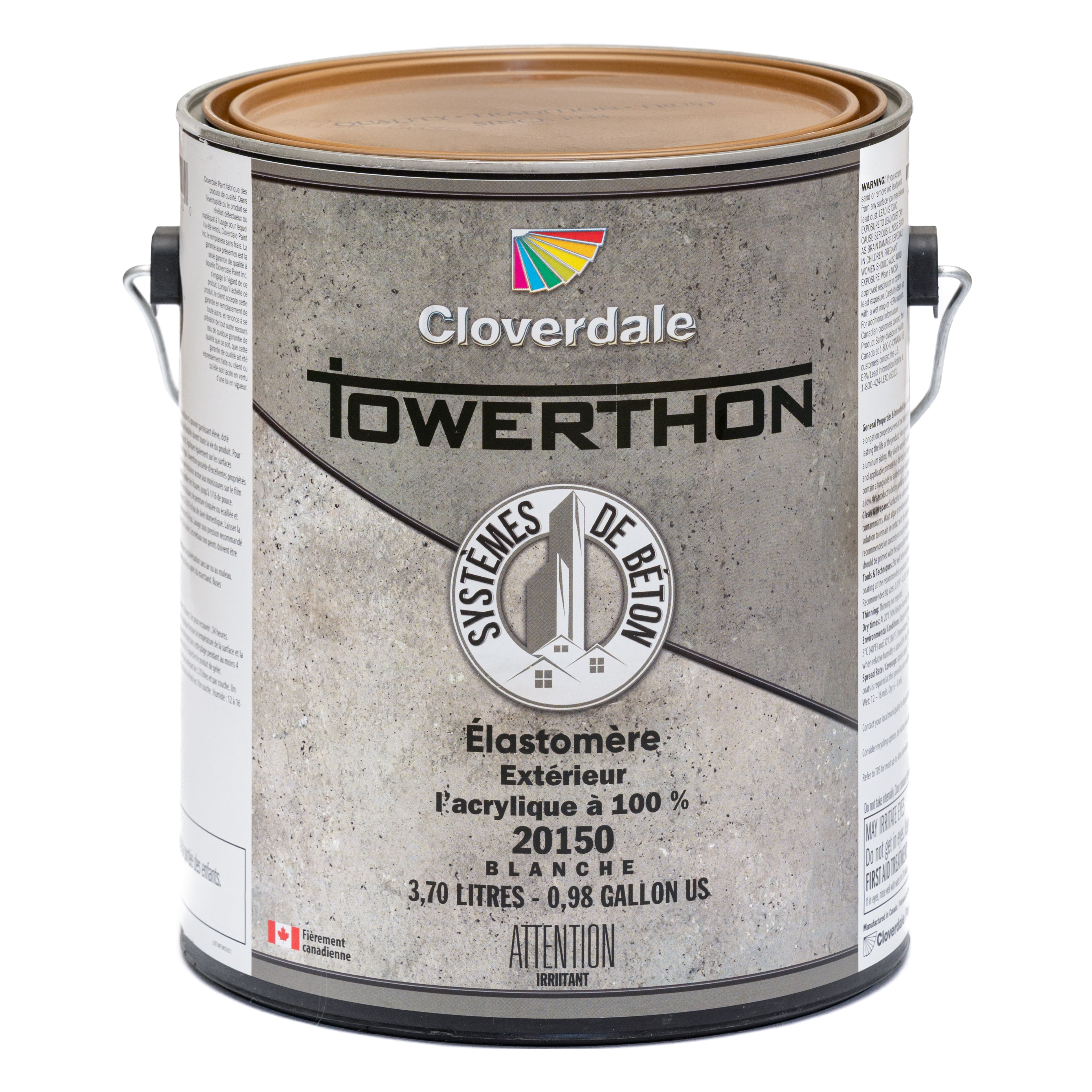 Peinture Extérieur Membrane Élastomère 100% Acrylique Towerthon 20150